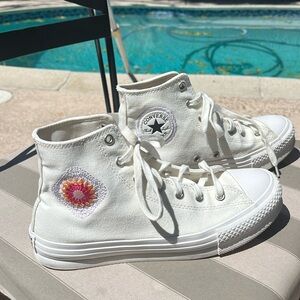 Embroidered converse